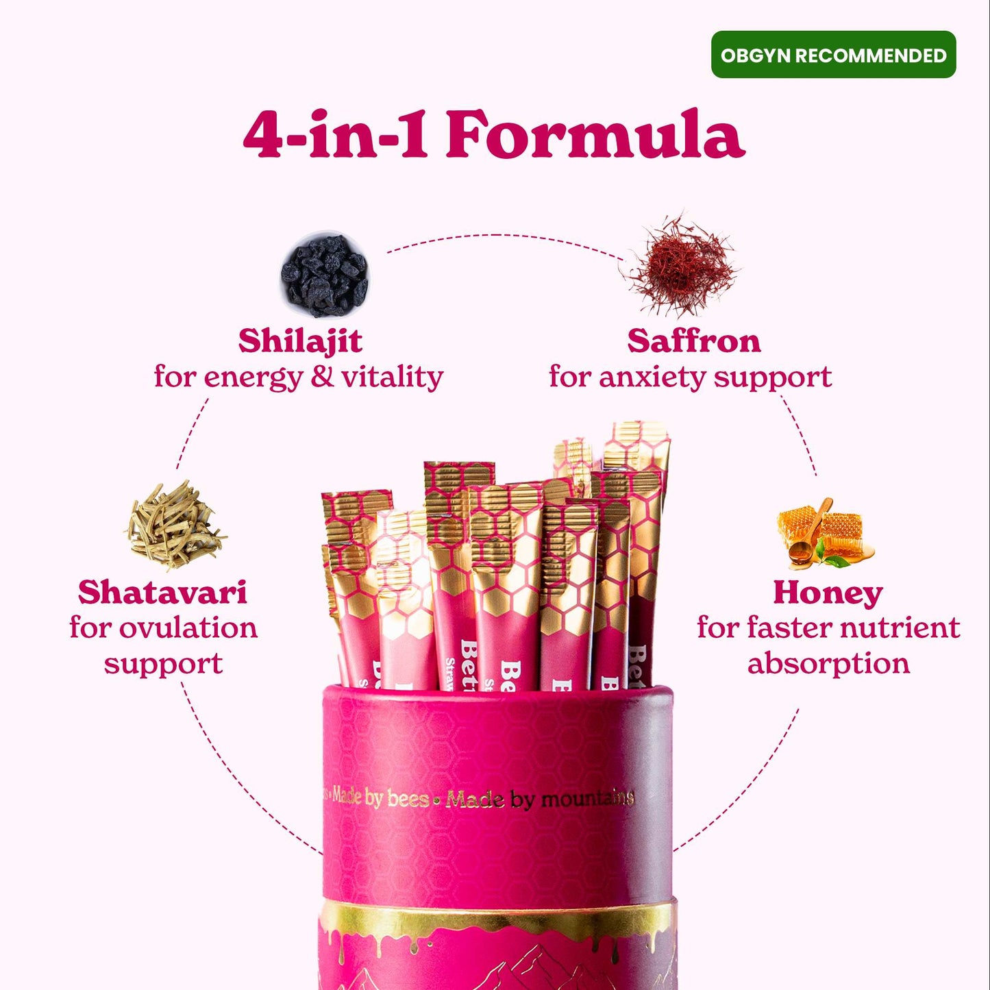 SHE-Lajit Multi-Mineral Honey Sticks