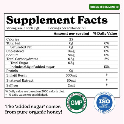 SHE-Lajit Multi-Mineral Honey Sticks